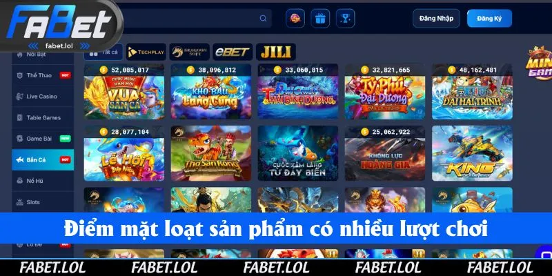 Điểm mặt loạt sản phẩm có nhiều lượt chơi