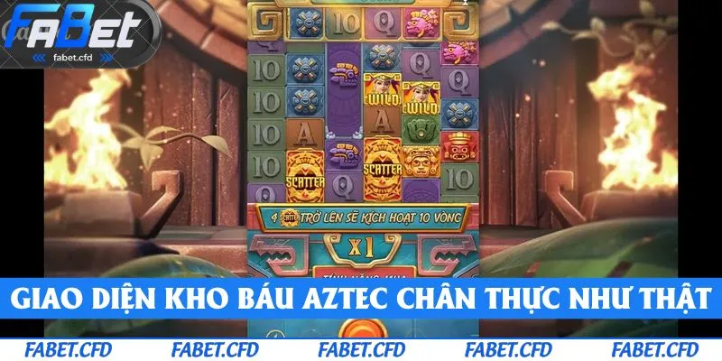 FABET đầu tư vào giao diện kho báu Aztec ấn tượng, chân thực như thật